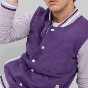 Dernière veste Letterman de couleur unie pour hommes Vêtements décontractés à la mode durables Veste chaude d'hiver de qualité supérieure pour l'extérieur - Product Image 5