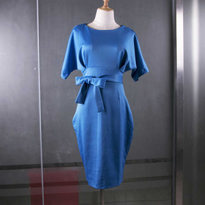 Modern Polyester Spandex Pencil Career Dress With Comfortable <b>Stretch</b> Fit and Sleek Design for Professional Wear - Product Image 4