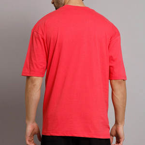 Camiseta extragrande de diferentes colores de tendencia básica, camiseta de fabricante al por mayor, gran oferta, Camiseta extragrande con logotipo impreso personalizado para hombre - Product Image 4