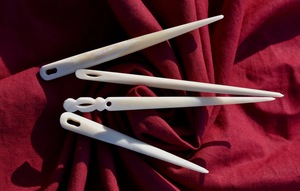 Aiguille à broder en corne de buffle, pointe fine, pour laine et fil, accessoire de couture durable pour le tufting et la couture - Product Image 4