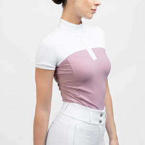 Camisa de Equitación de Manga Corta Personalizada para Mujer, Camiseta Interior de Alta Calidad para Montar a Caballo - Product Image 5