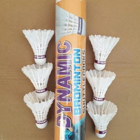 Volants de badminton en plumes indiennes de haute qualité - Légers, professionnels, écologiques, lot de 6, prix économique
