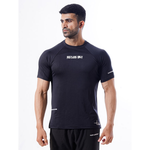 Top qualité hommes Fitness entraînement Jogging Gym t-shirts taille personnalisée T-Shirt chemise de Compression - Product Image 1