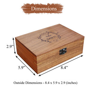 Wooden Modern Handmade Eco-Friendly <b>Keepsake</b> <b>Box</b> for Indoor Use - Product Image 3