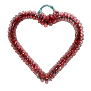 Forme ronde fer/perles ornement suspendu de noël nickelé pour la maison vacances décoration de noël en vrac à la main - Product Image 6