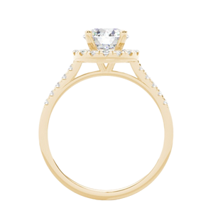 Alta calidad Vintage 14K oro rosa compromiso solitario anillo de lujo clásico Moissanite diamante IGI certificado fiesta romántica - Product Image 2