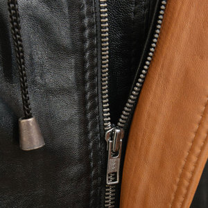 Veste en cuir pour homme style streetwear 2025, qualité supérieure, taille standard, fermeture éclair de haute qualité, imperméable, respirante, coupe-vent - Product Image 6