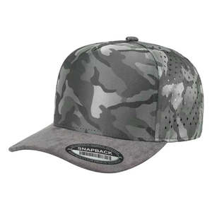 Cappellino Snapback TC Camo in Suede con Taglio Laser - Product Image 6