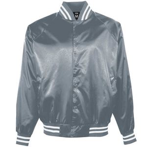 Chaqueta de béisbol de satén Vintage para hombre con cuello redondo, lienzo, temporada de otoño, nueva llegada, decoración con patrón - Product Image 2