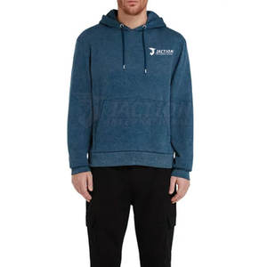 Vente chaude Acide Lavage Solide À Capuche Polaire Hoodies pour Hommes Casual Respirant quantité minimale de commande Bas - Product Image 4