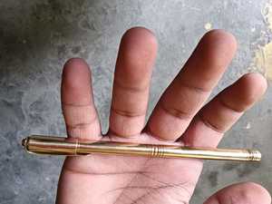 Bolígrafo de latón brillante sólido profesional de alta calidad Artículo promocional con clip para firmas y regalos - Product Image 3