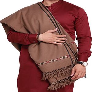 100% Custom Made <b>Wool</b> Pashmina <b>Shawl</b> for Men for Winter Season for Muslims - Product Image 2