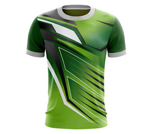 T-shirt personnalisé à sublimation pour hommes en polyester tissu respirant à séchage rapide vêtements de sport imprimés sur toute la surface vêtements de fitness pour la salle de sport - Product Image 4