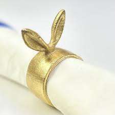 Anneau de serviette rond classique vintage en finition or de haute qualité pour la décoration de la maison et les fêtes d'anniversaire - Product Image 2