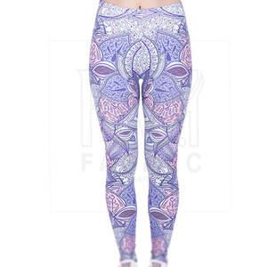 Legging tricoté respirant à séchage rapide, taille mi-haute, sublimé, de qualité supérieure, personnalisable, pour femme, idéal pour l'été – Forte demande - Product Image 1