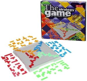 Jeu de société éducatif : Blocs de puzzle, jeu de correspondance des couleurs, jeu de table familial, pour adultes et adolescents de 14 ans et plus, idéal pour les voyages, en plastique - Product Image 1