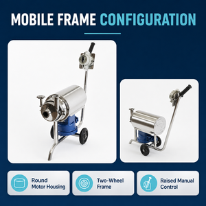 Bomba de Transferencia Sanitaria Compacta QY Standard Motor de 0.55kW para Venta al por Mayor de Lácteos y Jugos - Product Image 4