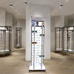 Wholesale Metal <b>Optical</b> <b>Eyewear</b> Display Stand Floor-Established Rotating Eyeglass Display Stand - Product Image 1