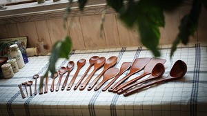 Juego de cena de colección de utensilios de cocina de bambú natural sostenible personalizable al por mayor - Product Image 4