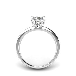 AJRETAIL Bague en or blanc cloutée de 1 carat avec diamant cultivé en laboratoire Couleur F Clarté VS1 Certifiée IGI - Product Image 3