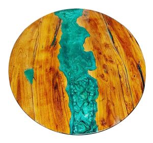 Premium Quality Wooden <b>Lazy</b> <b>Susan</b> Luxury Design Handmade Most Popular Product Wooden and Resin <b>Lazy</b> <b>Susan</b> - Product Image 2