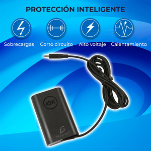 Adattatore AC Potente da 45W 2.31A, Alimentatore Compatibile per Laptop, Tensione di Uscita 19.5V, in Lega di Alluminio con Funzione PD, Spedizione da USA/UE - Product Image 4