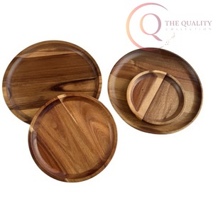 Plateau de service jetable en bois naturel pour collations et boissons, commande en gros de 100 pièces avec couleurs personnalisées et style classique - Product Image 3
