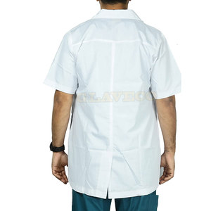 Bata de laboratorio profesional unisex hecha a medida con uniformes hospitalarios de último diseño de alta calidad - Product Image 4