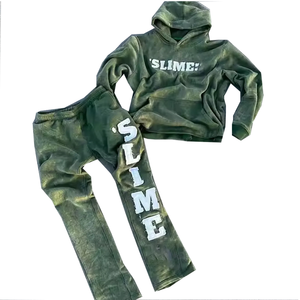 Survêtements avec broderie dégradée fabriqués en usine Survêtements avec broderie dégradés couleur personnalisée Vente à chaud - Product Image 4