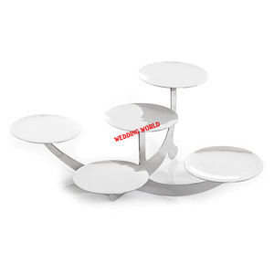 ชุดที่ตั้งพิซซ่าโลหะสีดำ3ชิ้นที่วางพิซซ่าทำด้วยมือผงเคลือบสีดำทรงกลมหรูหราแท่นวางพิซซ่าโลหะแบบใหม่ - Product Image 6