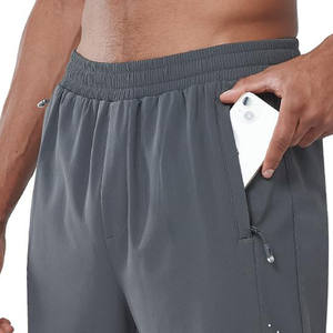 Jogger pantalons pour hommes Fitness coton pantalons pour hommes en gros cordon grande taille sport poches personnalisées pantalons de survêtement décontracté plat mi - Product Image 4