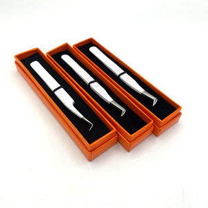 Boîte à épiler les cils Emballage Isolation Microfibre Mega Volume Pince à épiler Extensions de cils Pince à épiler en acier inoxydable - Product Image 2