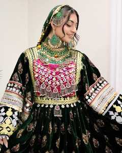 OEM prix de gros couleurs personnalisées tailles Vintage dentelle Tribal Afghan Kuchi robe de mariée femmes Midi vêtements de mariage - Product Image 2