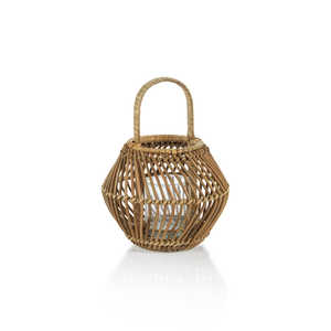 Delicate Rattan Floor Lantern Wholesale Wicker <b>Candle</b> Lantern <b>Large</b> Scale Design Warm Ambient Lighting Accent For Living Spaces - Product Image 3