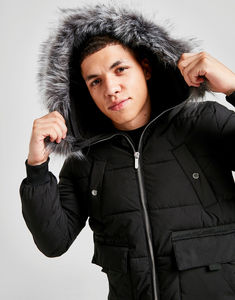 2025 veste bouffante à capuche en toile lourde pour hommes de conception personnalisée manteau rembourré surdimensionné avec veste de pull Para - Product Image 6