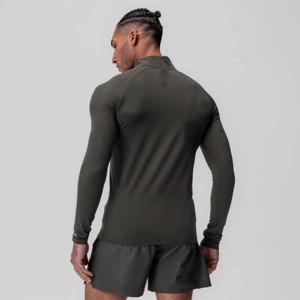 Camiseta Premium Sport Quarter Zip para hombre: jersey que absorbe la humedad y de secado rápido para gimnasio, correr y hacer ejercicio - Product Image 2
