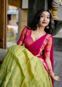 Designer Kanchipuram soie Lehenga avec zari tissage travail Lehenga choli, demoiselles d'honneur lehenga, mariage fonction porter Lehenga. - Product Image 6