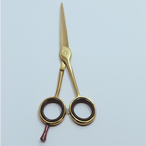กรรไกรตัดผมใบมีดคมสีทองสไตล์มืออาชีพ - Product Image 5