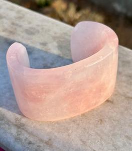 Brazalete de cuarzo rosa de diseño único, joyería de piedras preciosas para hombres, mujeres, madre, regalo de piedras preciosas sueltas perfectas - Product Image 5