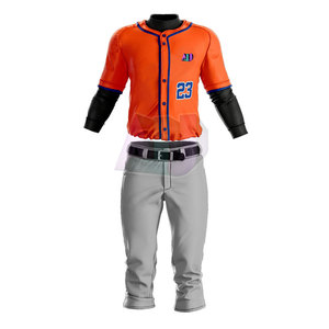 Nuevo Diseño de Uniformes Deportivos Transpirables de Béisbol con Logotipo, Nombre y Número del Equipo en la Camiseta para Uso Competitivo - Product Image 1