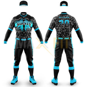 Nuevo diseño transpirable uniforme de béisbol al por mayor de alta calidad uniforme de béisbol sublimación traje de béisbol - Product Image 4
