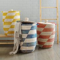 Meilleur choix écologique panier de rangement en rotin maison artisanat meubles avec décor OEM ODM du Vietnam