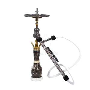Buy New Design Striped Green Onyx Marble Hookah Shisha Set Premium Natural Stone <b>Lounge</b> Accessory - Product Image 3