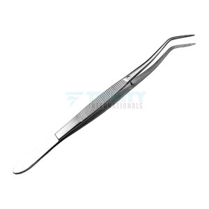 Pinzas para Apósitos Médicas de Calidad Estándar, Punta Recta Dentada, Instrumentos Quirúrgicos - Product Image 2