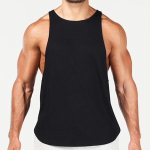 Camiseta sin mangas ligera para hombre al por mayor, ropa de gimnasio transpirable de algodón y poliéster con mangas sin mangas, éxito de ventas - Product Image 4