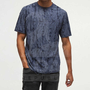 Camisetas de Hombre de Alta Calidad, 100% Algodón, Corte Regular, Estampado Desgastado, Estilo Casual Ligero, Manga Corta, Ecológicas, de Secado Rápido y Transpirables - Product Image 4