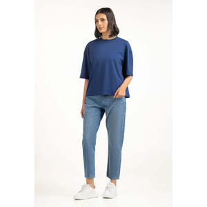 Women's Regular Fit Eco-Friendly Solid Jersey <b>Top</b> WM-KTP-SS25-121 Casual Comfortable Breathable Fashion Wear Soft Fabric OEM ODM - Product Image 4