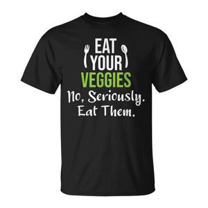 T-shirt Eat Your Veggies a maniche corte, girocollo unisex, maglietta promozionale - Product Image 1