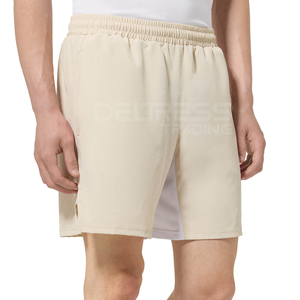 Pantalones cortos informales de playa de verano para hombre, cintura elástica cómoda, cordón, patrón sólido, venta al por mayor, precio barato, oferta - Product Image 1