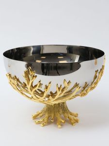 Cuenco decorativo de Metal hecho a mano tradicional con soporte para comedor y mejora de la decoración de la sala de estar - Product Image 5